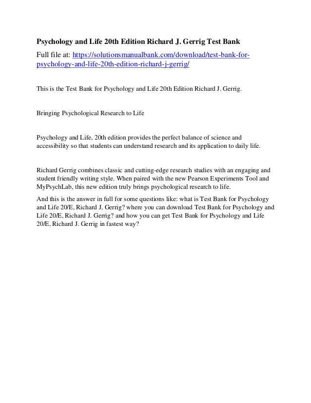 Psychology and life 20th edition pdf free download for windows 7